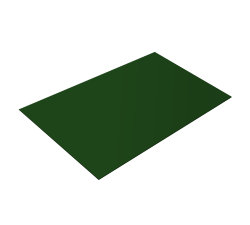 Плоский лист (2.0*1.25  0,4) RAL 6005 защ.пленка