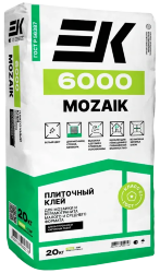 Клей для мозайки, стекла и мрамора ЕК-6000 MOZAIK (белый) 20кг