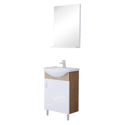 Комплект мебели Grossman ЭКО-52 3в(Зеркало с полочк.52см+Тумба 50см(с фурн)+Умыв.Акватон52см)Цветной