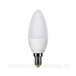Лампа светодиодная ASD LED-Р45-5Вт Е14 3000К 450Лм(Свеча матовая)