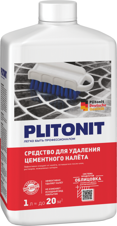 Средство для удаления цемен. налета -1л PLITONIT 1 л на 20 м2