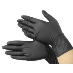 Перчатки  универс.нитриловые черные L (пара)