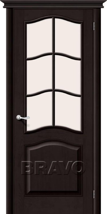 Дверь М 7 Т-06 (Темный Лак) ПО СТ-Сатинато