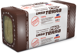 Минеральная изоляция URSA Terra Pro 34 PN 8шт 1000-610-50 (4,88 м2, 0,244м3/уп) Заказ//