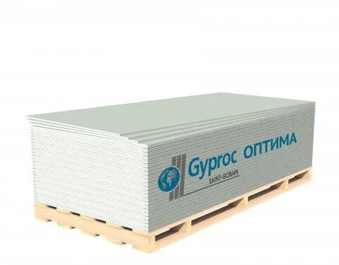 ГСП GYPROC ОПТИМА СЕ 12,5 ММ, 3000Х1200 универсальный  (уп 50 шт)(ГКЛ) (А)