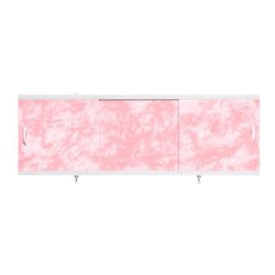 Экран под ванну "Оптима" 1,5м №27 розовый мрамор