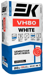 Шпатлевка цементная ЕК VH-80 20 кг (фасадная белая)