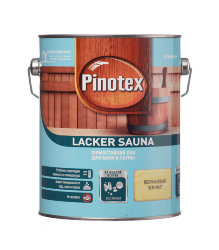 Лак водный Пинотекс LACKER SAUNA 20 полуматовый 2,7л.