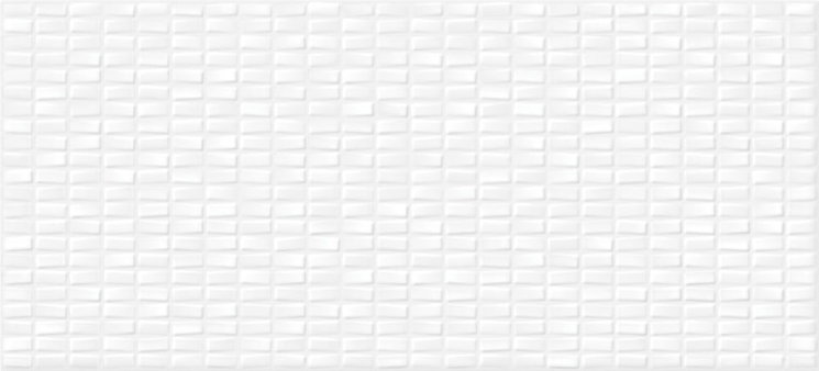 Плитка Pudra мозаика рельеф белый (PDG053D) 20x44 Cersanit