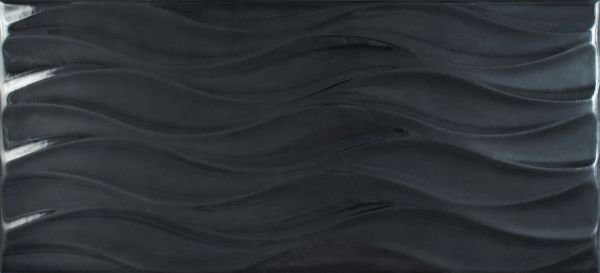 Плитка Wave черная 20x44 401 Cersanit