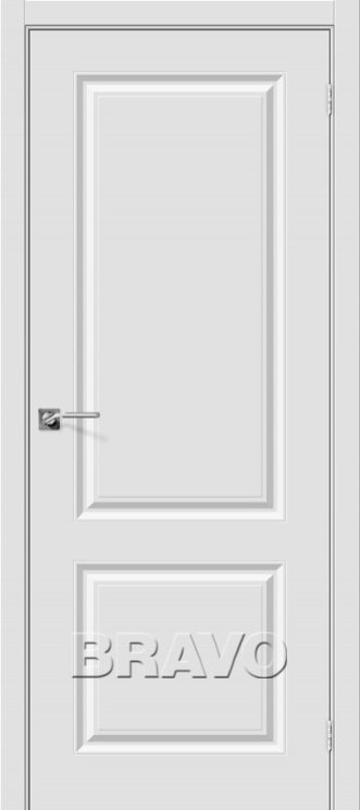 Дверь ПВХ Скинни-12 П-23 (Белый) ПГ