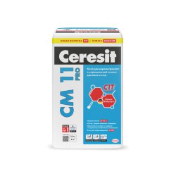 Клей для плитки СМ 11 PRO Ceresit для пола и стен во влажных помещениях ( 3 кг) СП//