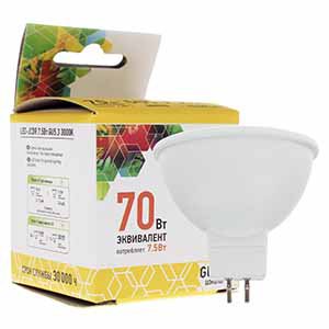 Лампа  светодиодная ASD LED-JCDR 8Вт 230В GU5.3 3000(спотMR16) 720Лм