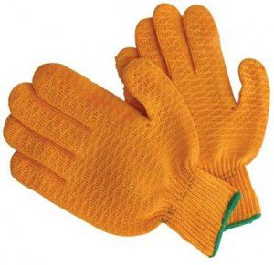 Перчатки Крис Крос особо прочные оранж. двойные (А)